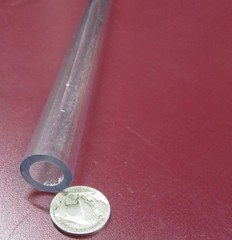 Kmac Polycarbonate Round Clear Tube / Tubing .750″ x .500″ (3/4″ x 1/2″)