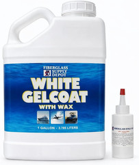 White Gelcoat with Wax Interior or Exterior – Gallon with 60Cc Hardener (MEKP)