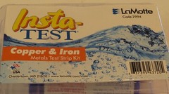INSTA-TEST..TEST STRIP KIT MULTI FACTOR 0-5 PPM IRON RANGE 0-3 PPM COPPER RANGE