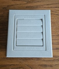 5 NOVIK Dryer Vent Mounting Blocks 7.6″ w x 8.4″ Adjustable Depth LINEN 5 pk