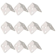 10Pcs L-Shaped Corner Code Joint Fastener Right Angles Brackets Cabinet