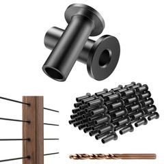BLIKA 100 Pack Black Stainless Steel Protector Sleeves for 1/8″ 1/8″,