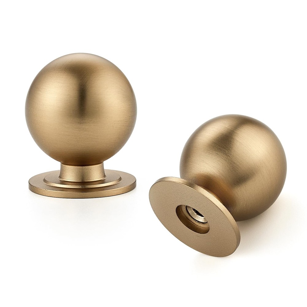 Ravinte Decor 12 Pack Champagne Bronze Cabinet Knobs, Round