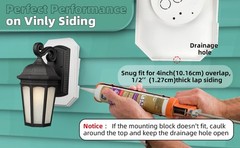 Vinyl Siding Mounting Blocks , Ease of Installation Built-in Electrical Box O…
