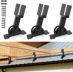 2X4 Heavy Duty Roof Riser Brackets Kit 3 Pcs, Adjustable Angle Pergola Support B