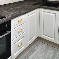 SALISENG-Brushed Matt Gold Kitchen 2-1/2 Inch Hole Centers, Brushed Brass