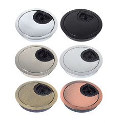35/50/53/60/80mm PC Computer Desk Table Grommet Cable Tidy Port Outlet Wire Hole