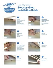 Loose Siding Fasteners Help Secure Loose Vinyl Siding That Will Not Lock