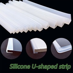 U Channel Edging Trim Seal U-Shaped Bumper Slot Width 1-15mm Silicone Rubber