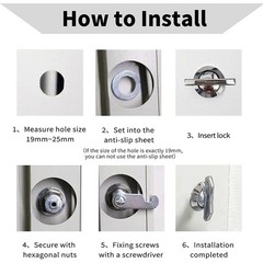 Reliable Thumb Turn Cam Lock for RV Compartments Protect Your Valuables