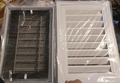 New 2pk, 12″*18″ Gable Vent, Aluminum Alloy Wall Vent Shed Vents with Removable