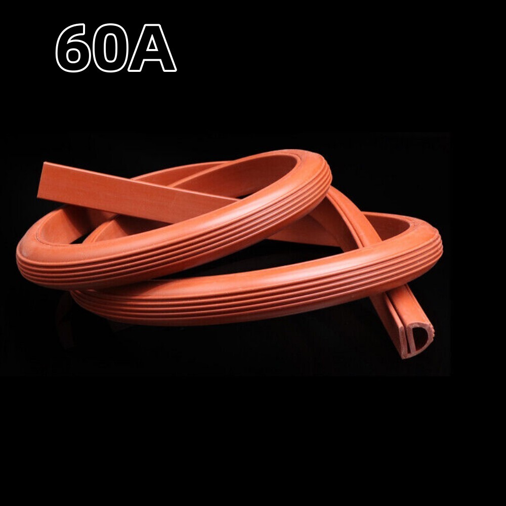 Silicone Rubber Sealing Strip E Shape Door Window 60A Insulation Seal Gasket