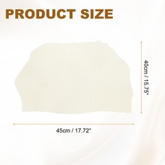 3 pcs suede car cloth 40×45 cm for interior cleaning, white