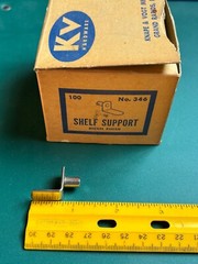 KV Knape & Vogt #346 Nickel Finish Peg Angle Shelf Support Lot of 100