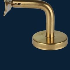 Gold Handrail Bannister Support Stair Rail Bracket Balustrade Wall Mounted