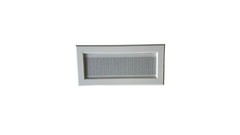 Soffit Vent, PVC Framed with Metal Insect Screen