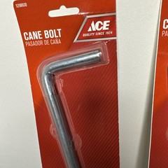 Ace Cane Bolt Zinc (2-pack) Gate, 1/2″ X 12″ Replacement – BRACKET NOT INCLUDED
