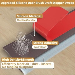 100 cm Door Strip Brush Floor Seal for Doors and Garage Draft Excluder