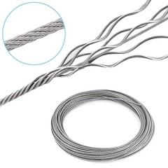 Amadget Stainless Steel Wire Rope, 316 Marine Grade 1/16″ x 33 Feet, Silver
