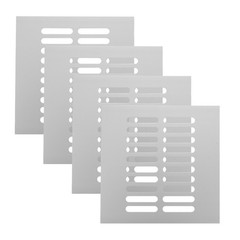 Louvered Ventilation Grille Wardrobe Hardware Accessories Air Vent Cover For
