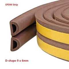 Universal Weather Stripping D-shape Sponge Rubber Seal Strip EPDM Tape Door Seal