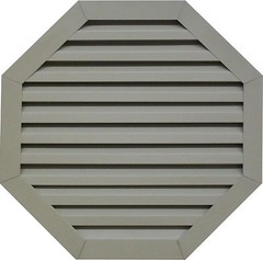 30″ w x 30″ h Aluminum Octagon Gable Vent Attic Louver Many Colors