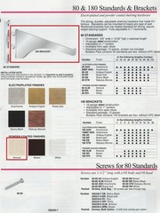 KV #180-ALMOND-10″ SHELF BRACKET, STEEL, ALMOND POWDER-COATED FINISH
