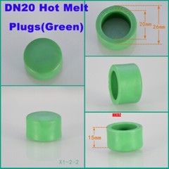 DN20~DN110 PPR Hot Melt Plugs Pipes Water Cap Firm Connection End Caps Fittings