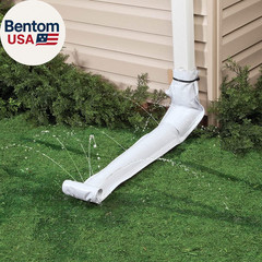 Vinyl Downspout Gutter/Drain Extension, 46” Long