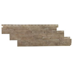 Dry Stacked Stone Brownstone Vinyl Siding 10 Pack 41.5×13.125 Professional Grade