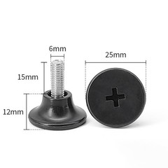 M6 M8 M10 Threaded Feet / Foot for Catering Prep Work Bench Table Leg Adjustable