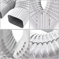 VYH Downspout Gutter Y Diverter 2×3, Low Gloss Y 2″x3″, White