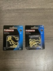 ProSource 7111768 2” Solid Brass Hook & Eye- Pack of 2 Lot Of 2