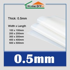 White Translucent Mat 0.5~10mm Thick Silicone Rubber Sheet Plate Heat Resistance