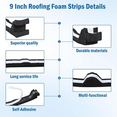 9″ Metal Roofing Foam Closure Strips – Weatherproof Seal 20pk