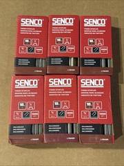 Senco L11BABR Galvanized Finish Staples, 18ga, 1/4” 3/4” (6 boxes of 1000) New