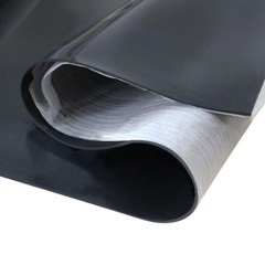 Solid Black Rubber Gasket Sheet Rolls Smooth Flooring Mat 500mm*500mm Antislip