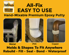 All Fix PRO Epoxy PUTTY Wood Rot Deck Window Door Concrete Damage Repair USA
