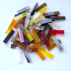 200G Bulk Shiny Glass Mosaic Tiles Patch Craft DIY Material Mixed Home Decor Art