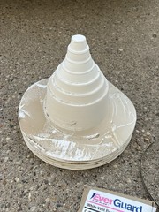 1/2 Dozen Everguard TPO Plus White Vent Boot 1” To 6” 8513920 Roofing Supplies