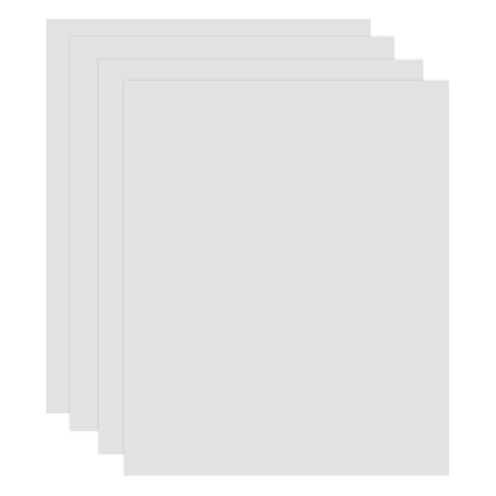 4 sheets of ABS plastic 0.5mm thick 10x15cm, for general use white