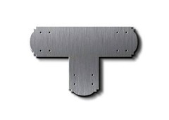 Stainless Steel Decorative Design T Bracket for 6×6 Post, 6 Inch T Bracket Bolt
