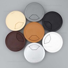 60mm Computer Desk Table Grommet Cable Tidy, Port Outlet Wire Hole Surface Cover