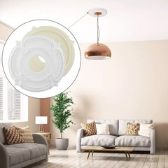 European Carved Design PU Ceiling Fan Medallion for Elegant For Home Decor