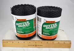 2x Thermwell Frost King 6″ x 20 Ft Black Plastic Gutter Guard VX620 – Strip Mesh