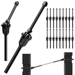 Cable Railing Kit Hardware System for Deck Stairs, T316 Stainless Steel Black