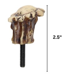 Needzo Antler Crown Drawer Knobs, Screws Included, 2.5 inches, Multicolor