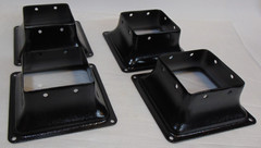 Deck Post Base Brackets 4 pcs 4″ x 4″ Heavy Duty Skirt Handrails Stairs Porch