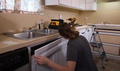 False Front Cabinet Clips, Hosrnovo 4 Pairs with Screws Reinforced Sink Clear