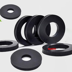 Black Rubber Flat Washers Round Gaskets Flange Sealings Ring Pads ID 4mm-1020mm